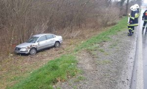 Pojazd marki Volkswagen uczestniczący w zdarzeniu