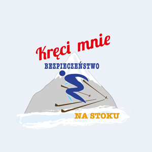 logo akcji &quot;Kręci mnie bezpieczeństwo na stoku&quot;