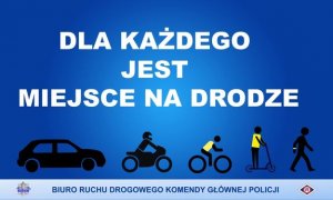 plakat kampanii dla każdego jest miejsce na drodze