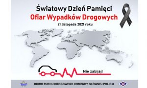 plakat światowego dnia pamięci ofiar wypadków drogowych