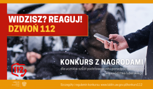 plakat konkursu Widzisz Reaguj treść w komunikacie