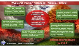 Wypalanie traw - treść w komunikacie