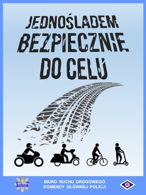 plakat akcji jednośladem bezpiecznie do celu