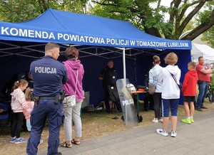 stanowisko tomaszowskiej komendy podczas pikniku