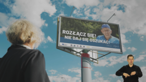 plakat kampanii edukacyjno - informacyjnej „Fałszywy telefon - zagrożone oszczędności”