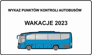 plakat akcji wykazu punktów kontroli autokarów