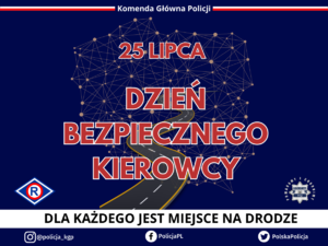 plakat akcji z okazji dnia bezpiecznego kierowcy