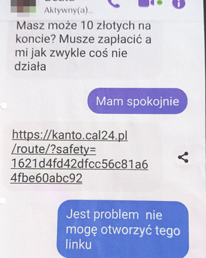 screen wiadomości