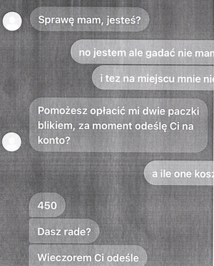 screen wiadomości