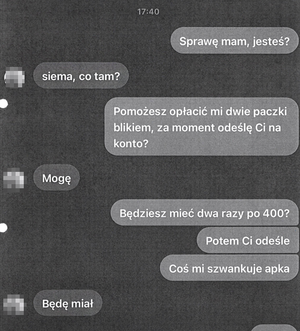 screen wiadomości