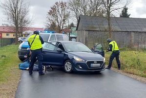 policjanci zatrzymujący przestępców