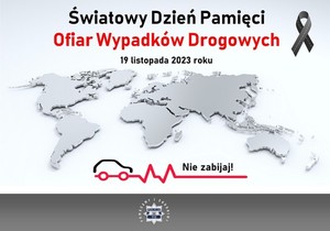 plakat światowego dnia pamięci ofiar wypadków drogowych