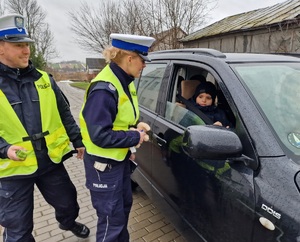 policjanci kontrolują pojazd