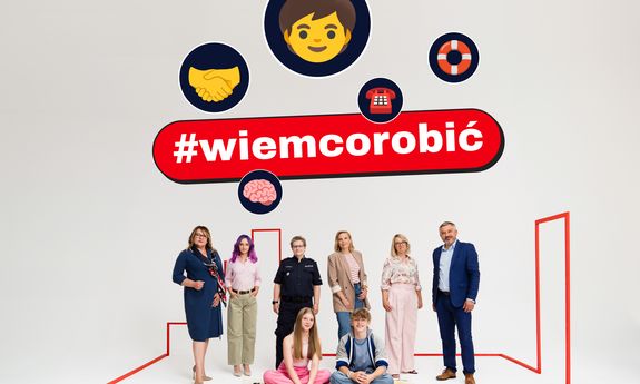 plakat kampanii społecznej wiem co robić