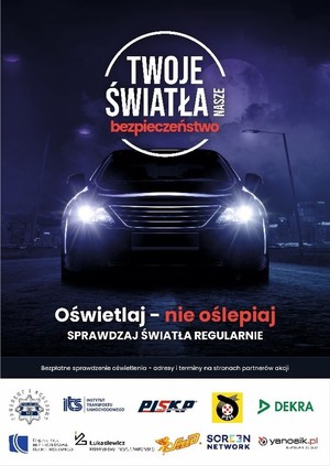 plakat akcji twoje światła-nasze bezpieczeństwo