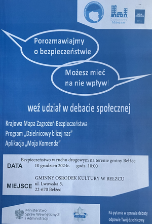 zaproszenie na debatę - plakat