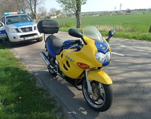 motocykl którym kierował nietrzeźwy mężczyzna