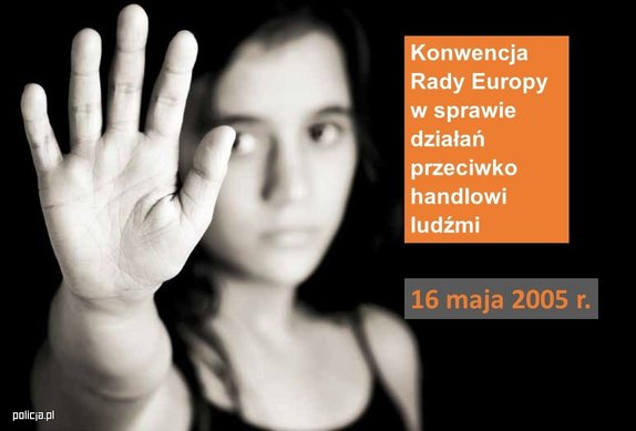 plakat kampanii dotyczącej handlu ludźmi