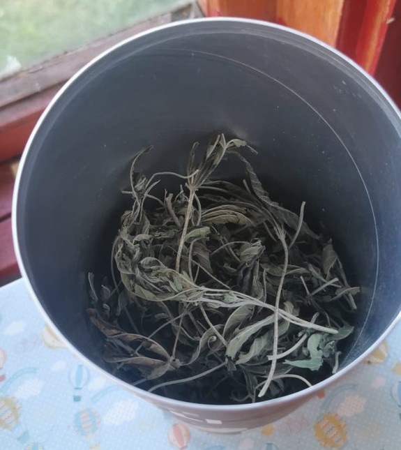 marihuana w opakowaniu po musli