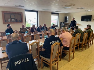 Spotkanie w KPP w Tomaszowie Lubelskim z jednostkami organizacyjnymi