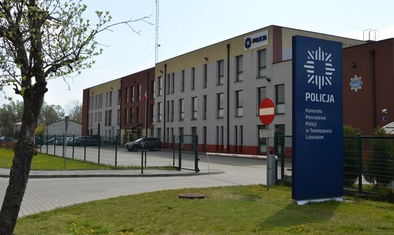 budynek Komendy Powiatowej Policji w Tomaszowie Lubelskim