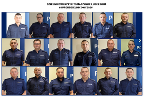 wizerunki dzielnicowych Komendy Powiatowej Policji w Tomaszowie Lubelskim