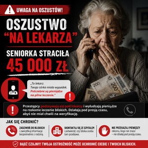 grafika dotycząca metody oszustwa &amp;amp;quot;na lekarza&amp;amp;quot;