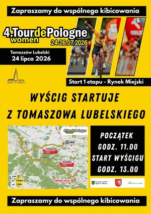 plakat wyścigu kolarskiego