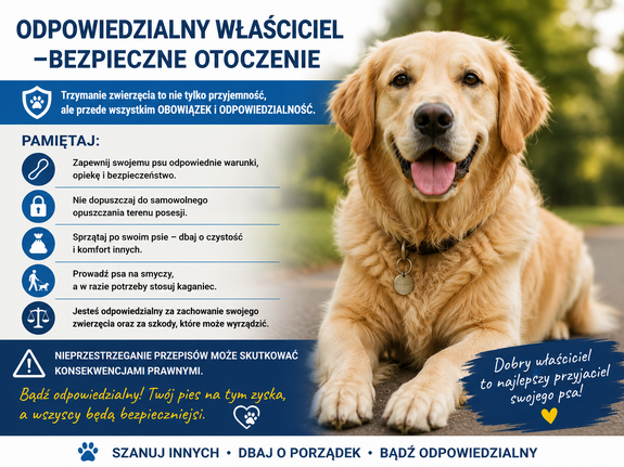 zdjęcie psa oraz zasady jakimi powinni się kierować właściciele czworonogów