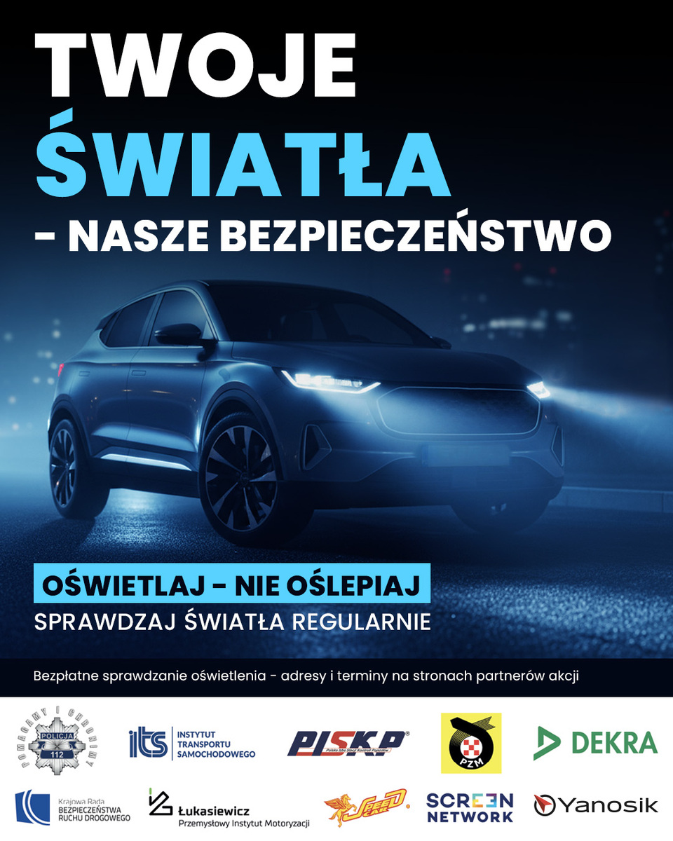 Bezpłatne sprawdzanie świateł w pojazdach w Tomaszowie Lubelskim